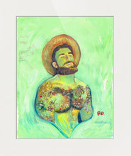 Load image into Gallery viewer, The Reinvention Of Spring - Flower Bear Beefcake Style signed painting print
