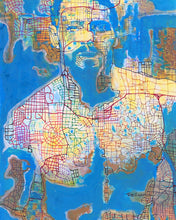 Load image into Gallery viewer, Art Commission an Original Beartropolis Portrait In The Geometric Style