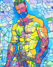 Load image into Gallery viewer, Art Commission an Original Beartropolis Portrait In The Geometric Style