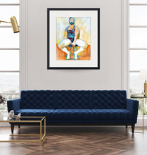 Load image into Gallery viewer, Baby Bear in Socks - Beefcake Painterly Style hand signed art painting print