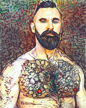 Load image into Gallery viewer, Commission an Original Painting Flower Bear Portrait