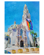 Load image into Gallery viewer, Progress Rising LGBTQ Pride in Balboa Park San Diego Painting by RD Riccoboni