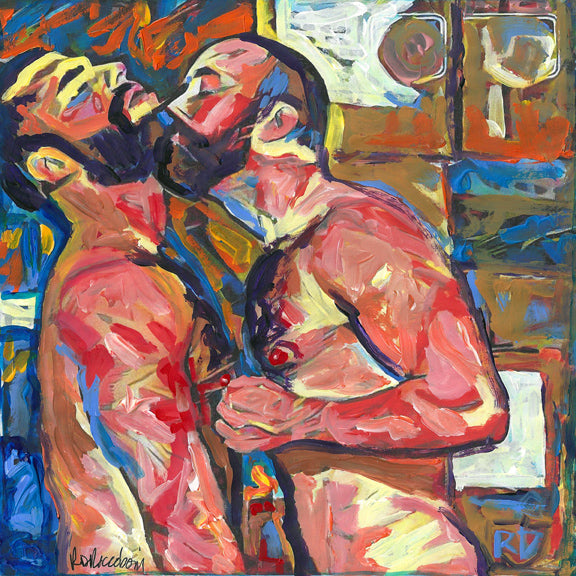 One Two, Cha Cha Cha – Beefcake Bear Signed Print by RD Riccoboni