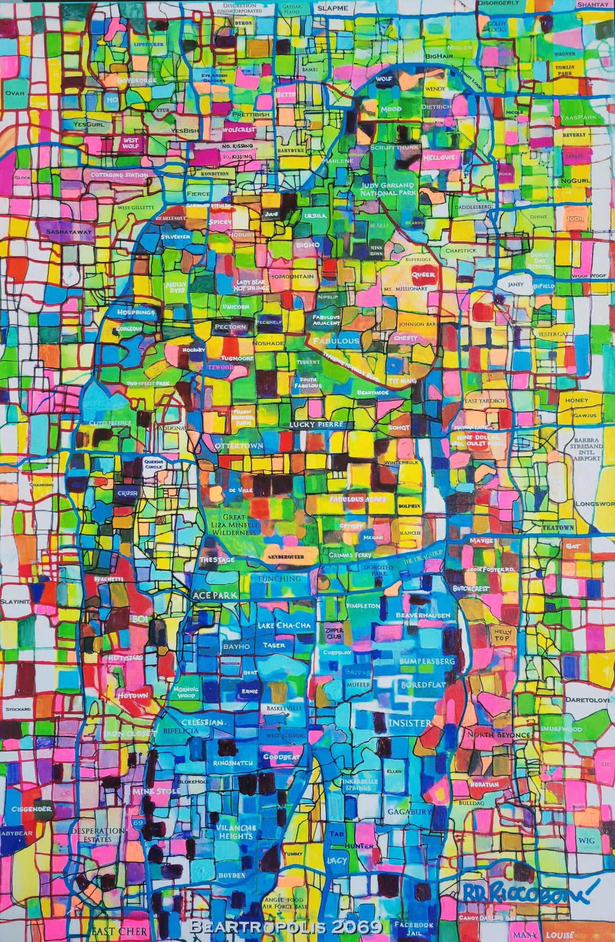 Beartropolis 2069 – Signed Art Print by RD Riccoboni
