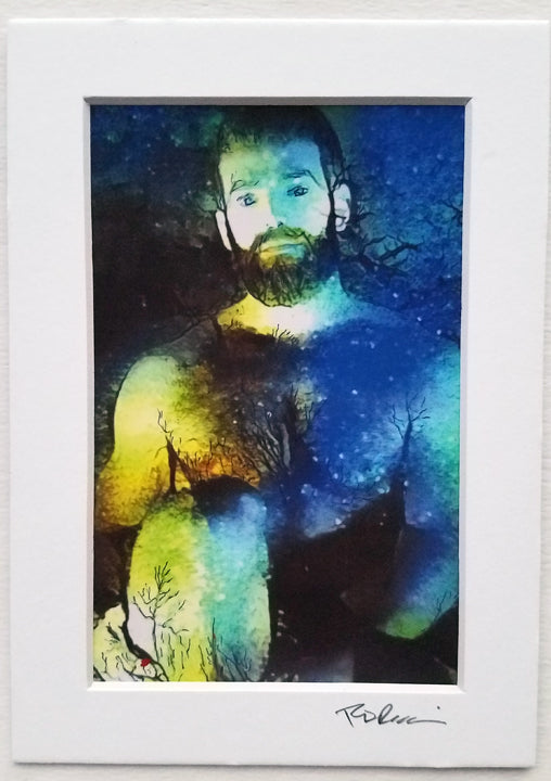 Night Owl - Hunky celestial style Mini Print