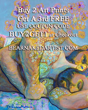 Load image into Gallery viewer, Flower Bear Spoons - Beefcake Bear Style signed painting print