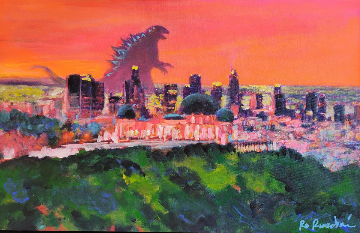Everybody Loves Los Angeles – Zilla at Rush Hour | Signed Art Print by RD Riccoboni
