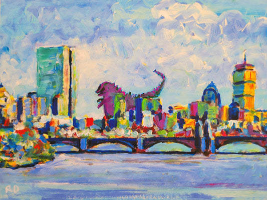 Everybody Loves Boston – Bang A Uey! Signed Art Print by RD Riccoboni