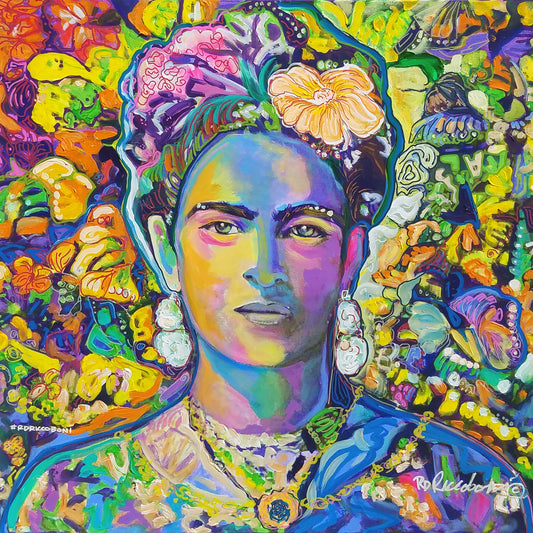 Garden Queen by RD Riccoboni Framed Canvas Portrait