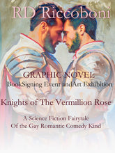 Load image into Gallery viewer, Afternoon Tea at Flamingo Ridge An Adult Science Fiction Fairy Tale. Hand embellished Giclee By Riccoboni
