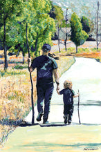 Load image into Gallery viewer, Fathers Day signed painting print by Riccoboni
