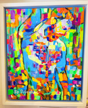 Load image into Gallery viewer, Calico - Geometric Impressionist style Male Portrait in rainbow colors - Beartropolis Collection
