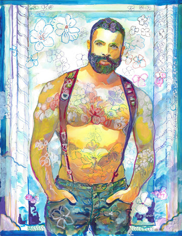 Noon, Midday Song – Flower Bear Style Signed Art Print by RD Riccoboni