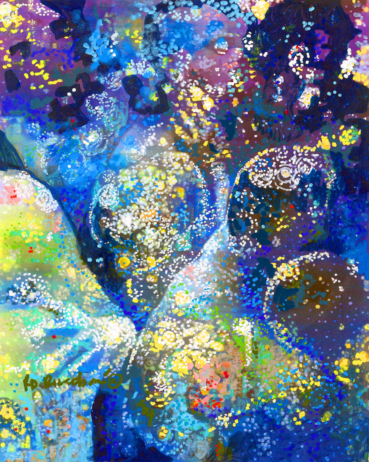 Cosmic Dance - Erotic Universe Signed Mythical Style Artist Print