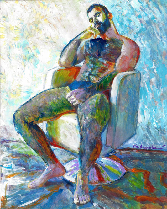 Urban Gorilla - I Dream't Of You Last Night. Beefcake Style signed painting print