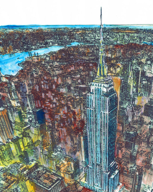 Above the Urban Fray – New York City | Limited Edition Signed Print by RD Riccoboni