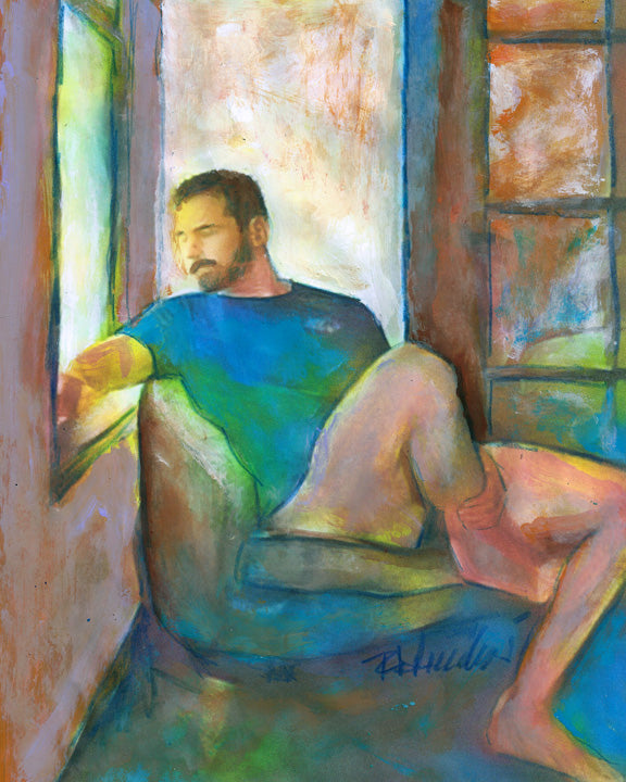 Room With A View - Beefcake Painterly Style painting or artist print