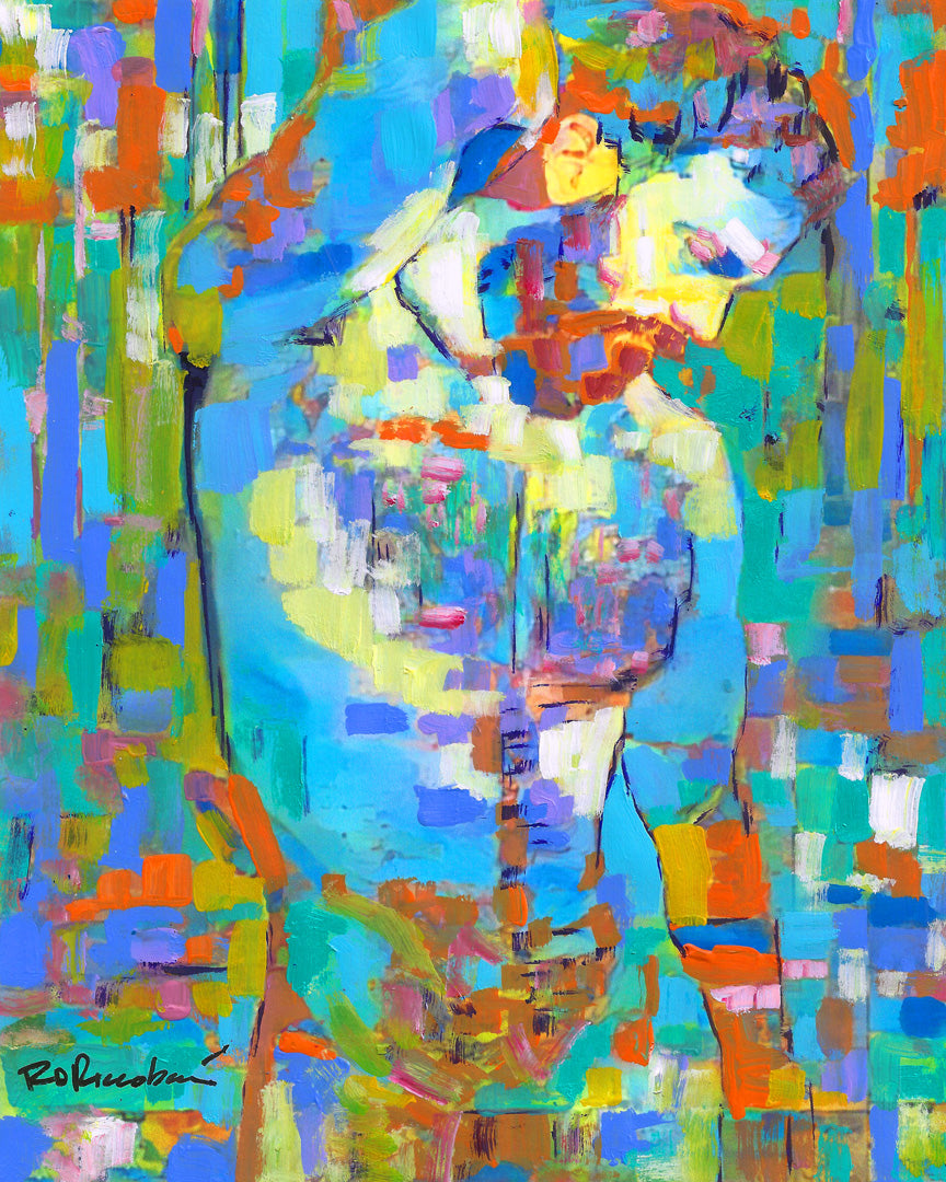 Calico signed Beefcake artist painting print