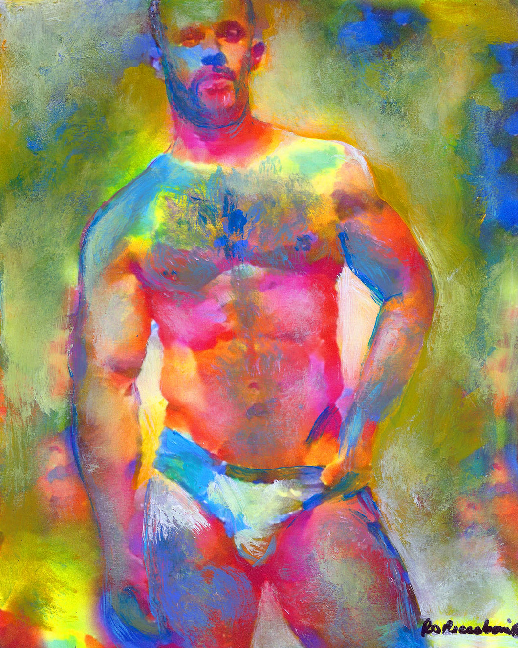 And So It Begins - Beefcake Style painting print