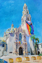 Load image into Gallery viewer, Progress Rising LGBTQ Pride in Balboa Park San Diego Painting by RD Riccoboni
