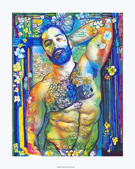 Song of Summer – Signed Limited Edition | Flower Bear Print by RD Riccoboni