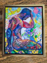 Load image into Gallery viewer, The MerMan of The Sea Mythical Style signed Mixed Media Original Painting
