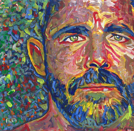 I Am Bear - Beefcake Style signed painting print