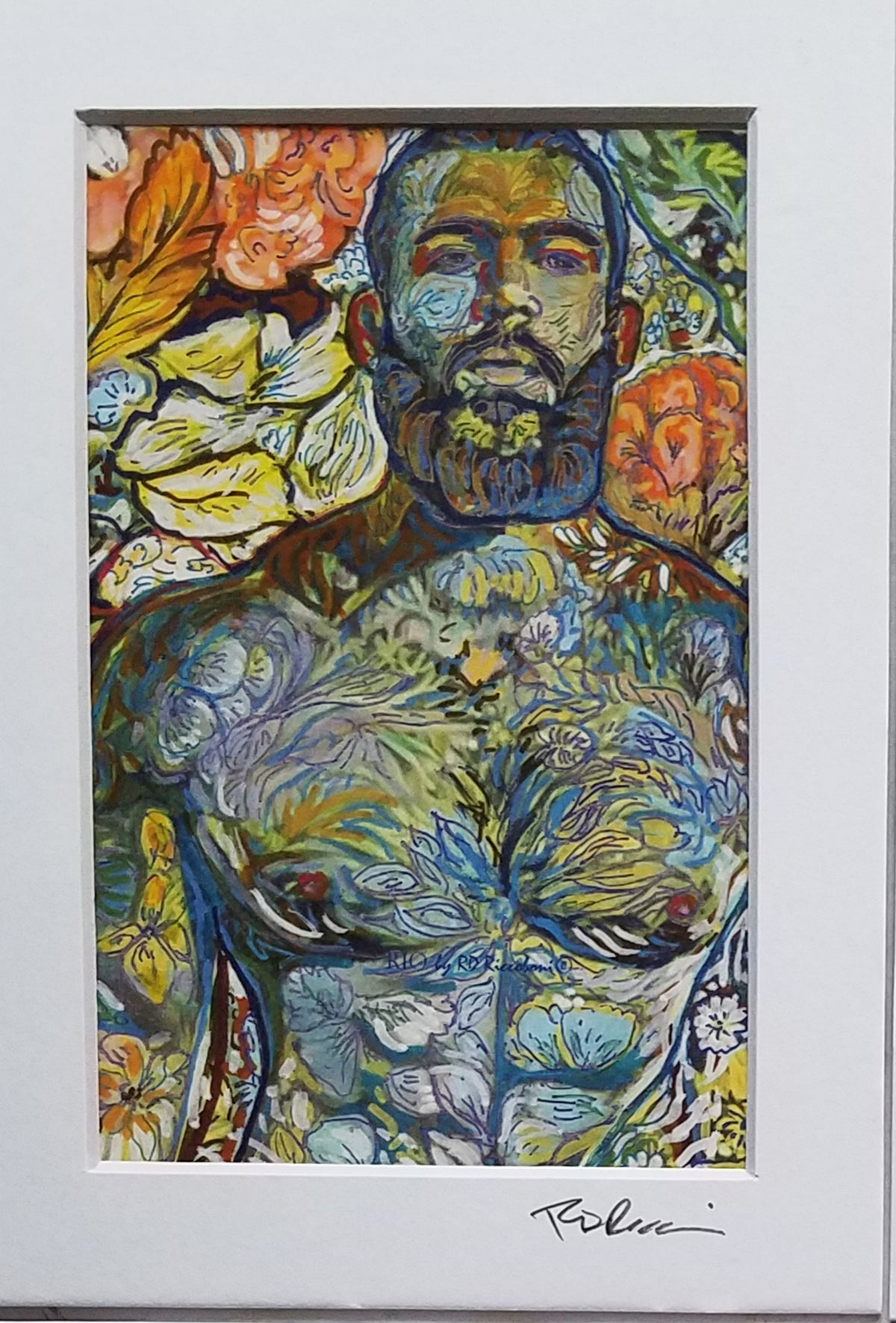 Rio - Handsome Flower Bear Mini Print