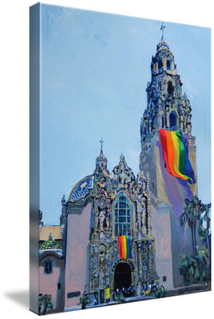 We Rise As We Lift Others by RD Riccoboni LGBTQ Painting  Painting Print